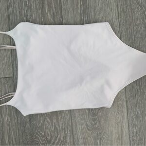 Aritzia body suits (white and tan)